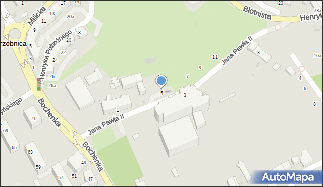 Trzebnica, Jana Pawła II, 5, mapa Trzebnica