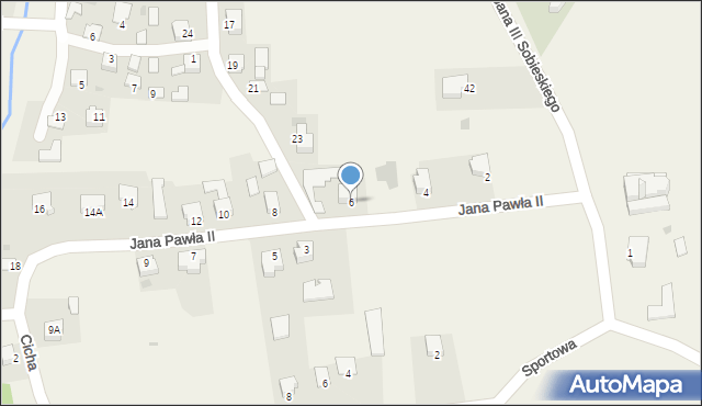 Tuczempy, Jana Pawła II, 6, mapa Tuczempy