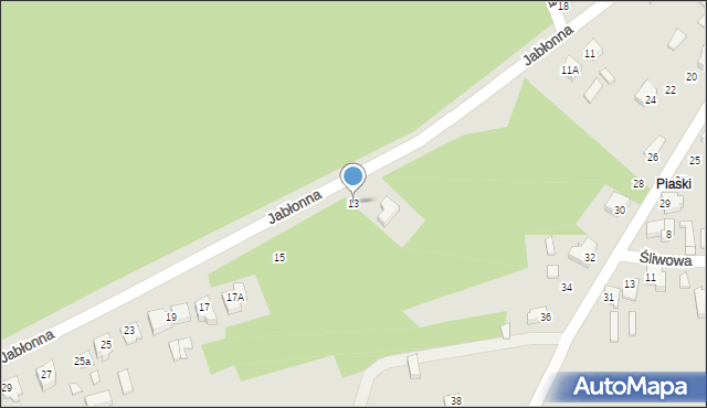 Tuliszków, Jabłonna, 13, mapa Tuliszków