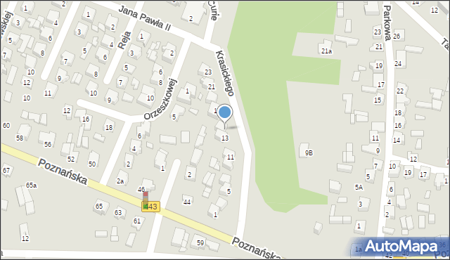 Tuliszków, Jana Pawła II, 15, mapa Tuliszków