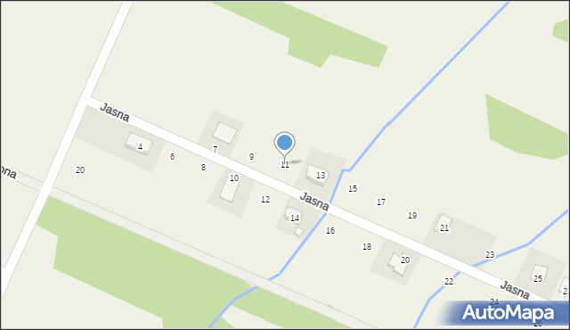 Tumlin-Wykień, Jasna, 11, mapa Tumlin-Wykień