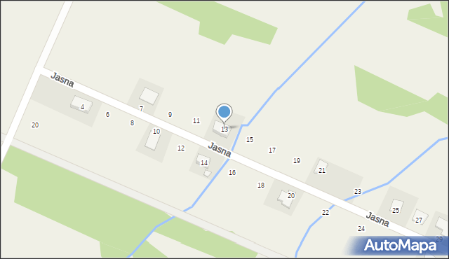 Tumlin-Wykień, Jasna, 13, mapa Tumlin-Wykień