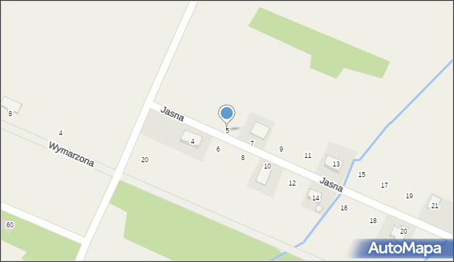 Tumlin-Wykień, Jasna, 5, mapa Tumlin-Wykień