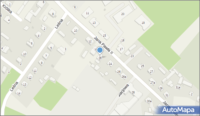 Turośl, Jana Pawła II, 22, mapa Turośl