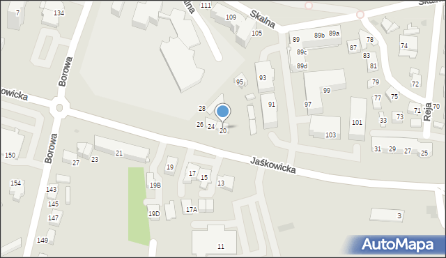 Tychy, Jaśkowicka, 20, mapa Tychów