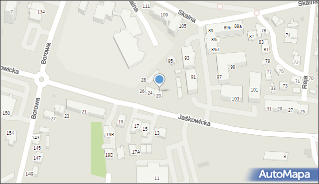 Tychy, Jaśkowicka, 22, mapa Tychów