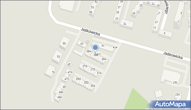 Tychy, Jaśkowicka, 39E, mapa Tychów