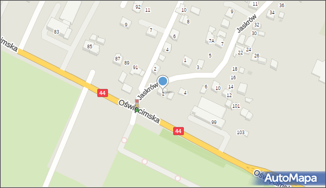 Tychy, Jaskrów, 2, mapa Tychów