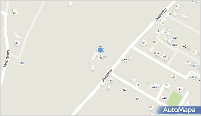 Tychy, Jaskrów, 35, mapa Tych&oacute;w