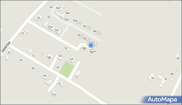 Tychy, Jaskrów, 78C, mapa Tychów