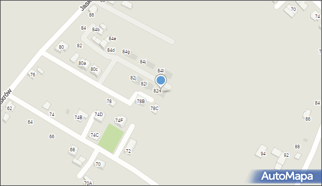 Tychy, Jaskrów, 82p, mapa Tychów
