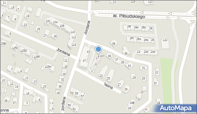 Tychy, Jasna, 19, mapa Tychów