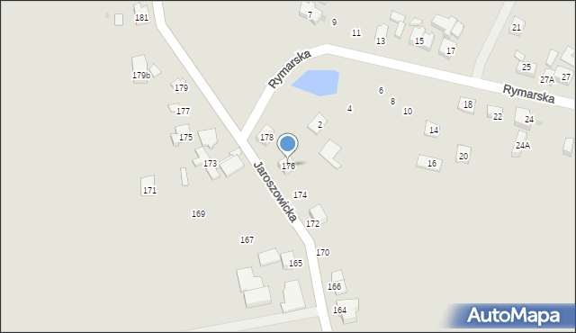 Tychy, Jaroszowicka, 176, mapa Tychów