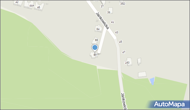 Tychy, Jankowicka, 90, mapa Tychów