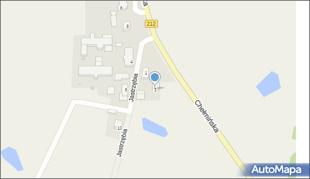 Udorpie, Jastrzębia, 3, mapa Udorpie