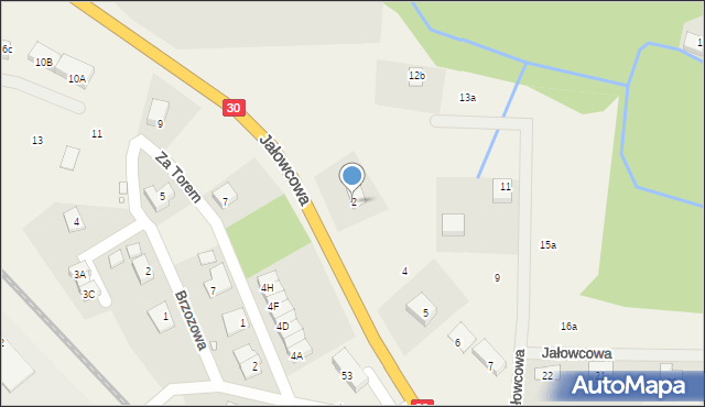 Uniegoszcz, Jałowcowa, 2, mapa Uniegoszcz