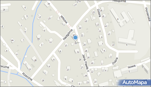 Ustrzyki Dolne, Jana Pawła II, 33, mapa Ustrzyki Dolne