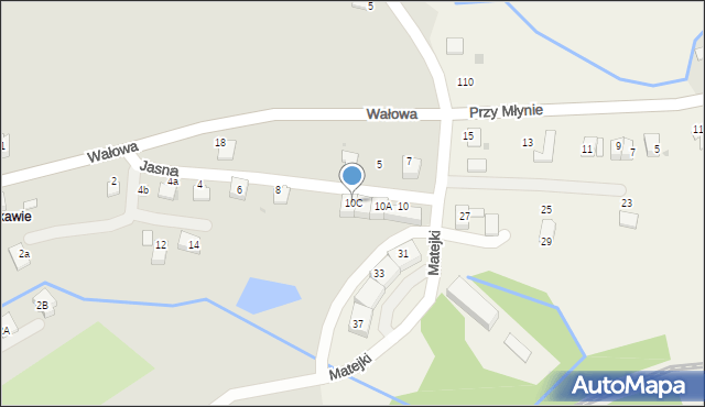 Wadowice, Jasna, 10C, mapa Wadowice