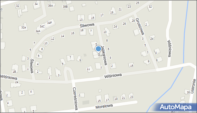 Wągrowiec, Jabłoniowa, 3a, mapa Wągrowiec