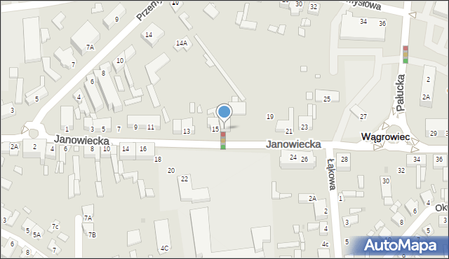 Wągrowiec, Janowiecka, 17, mapa Wągrowiec