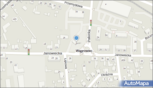 Wągrowiec, Janowiecka, 27, mapa Wągrowiec