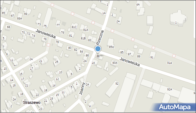 Wągrowiec, Janowiecka, 88, mapa Wągrowiec