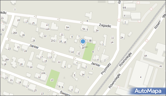 Warszawa, Jantar, 10, mapa Warszawy