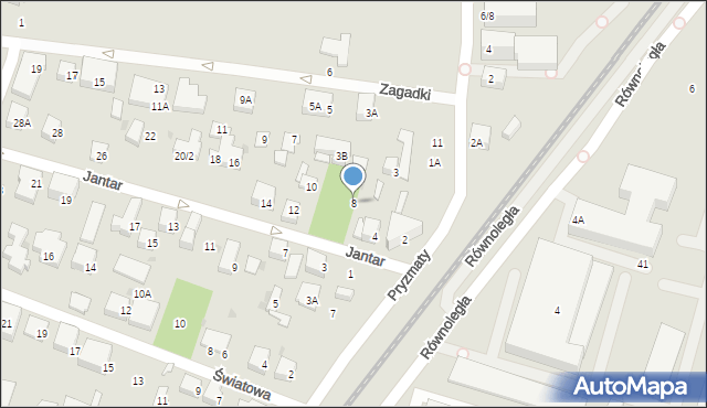 Warszawa, Jantar, 8, mapa Warszawy