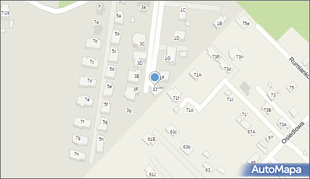 Warszawa, Jagielska, 1J, mapa Warszawy