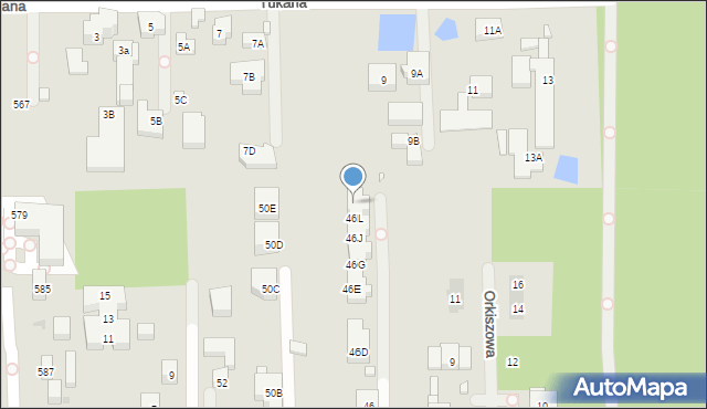 Warszawa, Jagielska, 46M, mapa Warszawy