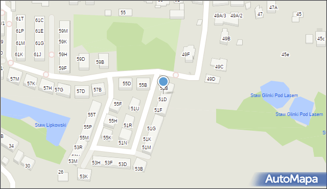 Warszawa, Jagielska, 51C, mapa Warszawy