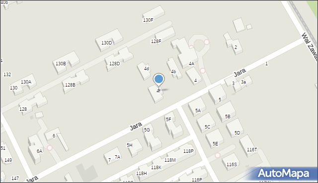 Warszawa, Jara, 4f, mapa Warszawy