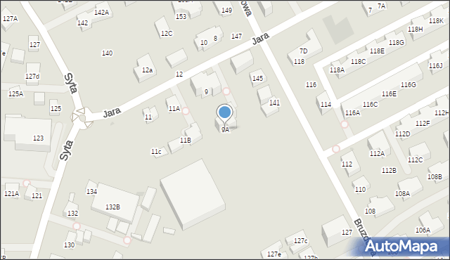 Warszawa, Jara, 9A, mapa Warszawy