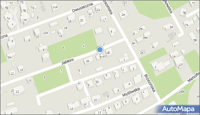 Warszawa, Jabłoni, 3, mapa Warszawy