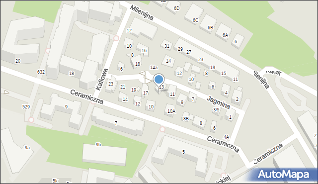 Warszawa, Jagmina Stanisława, 15, mapa Warszawy