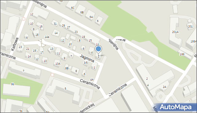 Warszawa, Jagmina Stanisława, 2, mapa Warszawy