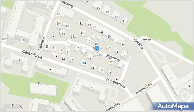 Warszawa, Jagmina Stanisława, 7, mapa Warszawy