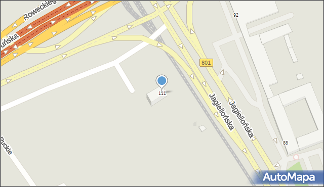 Warszawa, Jagiellońska, 111, mapa Warszawy