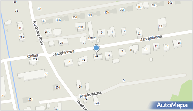 Warszawa, Jarzębinowa, 2B, mapa Warszawy