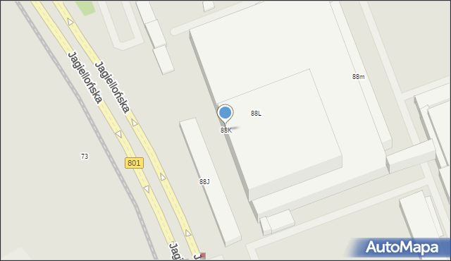 Warszawa, Jagiellońska, 88K, mapa Warszawy