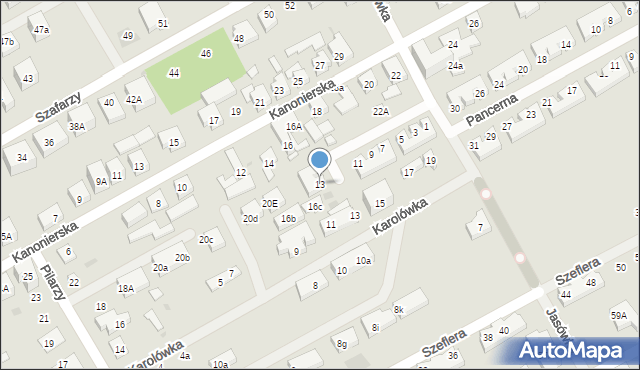 Warszawa, Jagodna, 13, mapa Warszawy