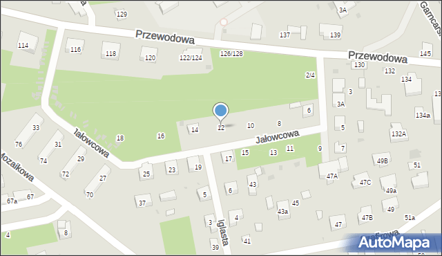 Warszawa, Jałowcowa, 12, mapa Warszawy