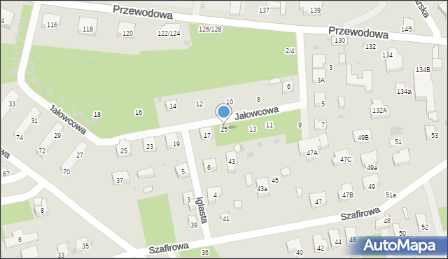 Warszawa, Jałowcowa, 15, mapa Warszawy