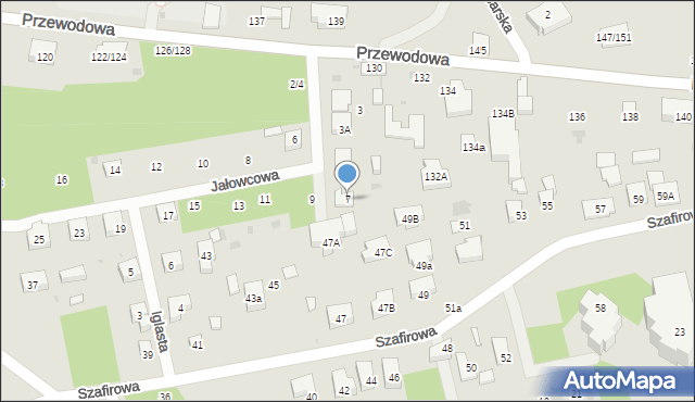 Warszawa, Jałowcowa, 7, mapa Warszawy