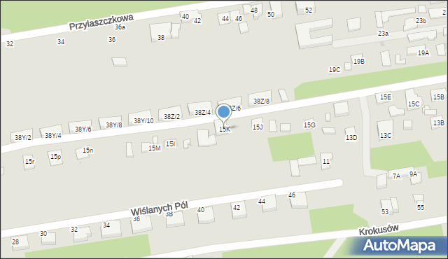 Warszawa, Jachowicza Stanisława, 15K, mapa Warszawy