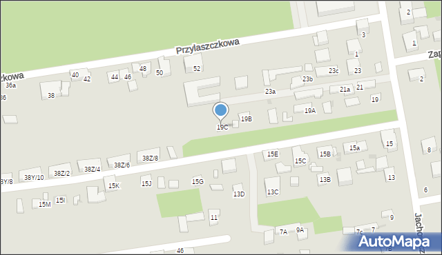 Warszawa, Jachowicza Stanisława, 19C, mapa Warszawy