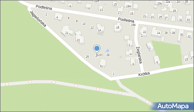 Warszawa, Jagiellońska, 27, mapa Warszawy