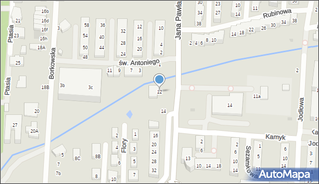 Warszawa, Jana Pawła II, 12, mapa Warszawy