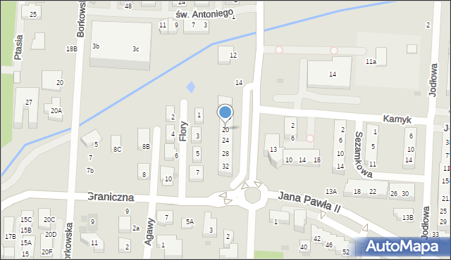 Warszawa, Jana Pawła II, 20, mapa Warszawy