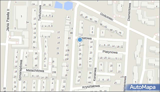 Warszawa, Jaspisowa, 17, mapa Warszawy